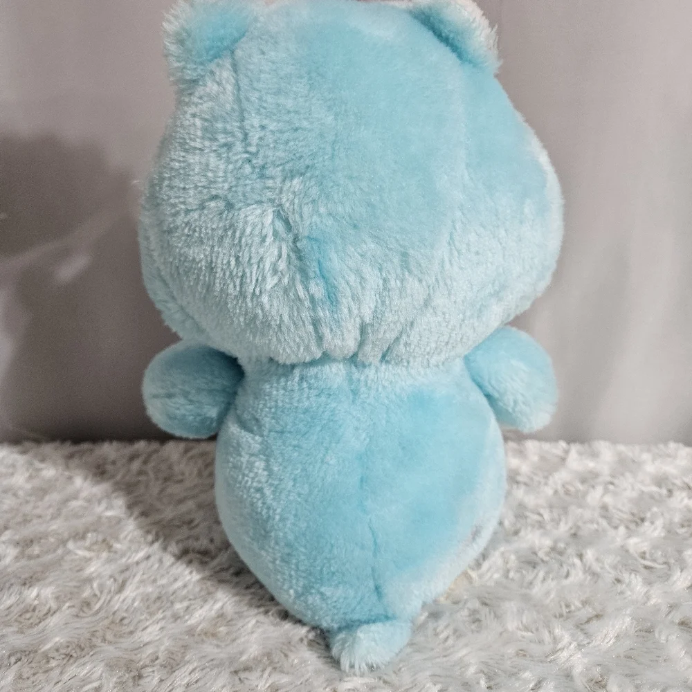 Care Bears - Vintage Aqua Blue Wish Bear Plush - 1983 - Picture 4 of 10